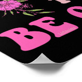 Poster C'EST BON DE NE PAS ÊTRE BON à fleurs (Coin)