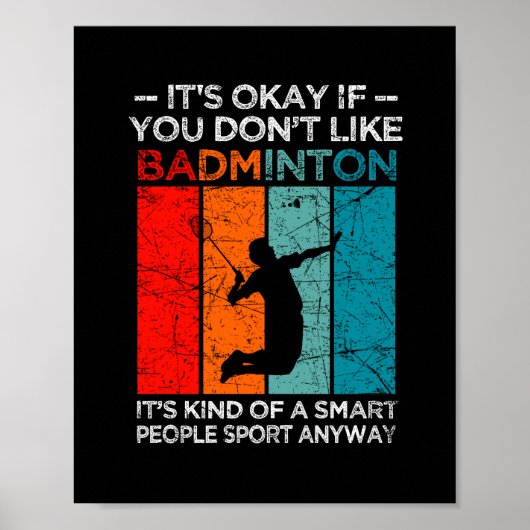 Poster C'est bon si tu n'aimes pas le badminton (Devant)