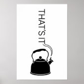 Poster C'est ça diffusant du texte depuis la bouilloire (Devant)