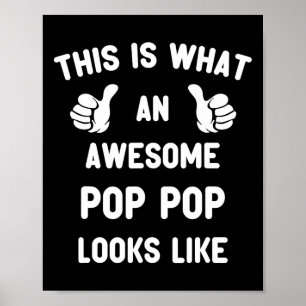 Poster C'Est Ce Que La Pop-pop Attrayante Ressemble À Pop