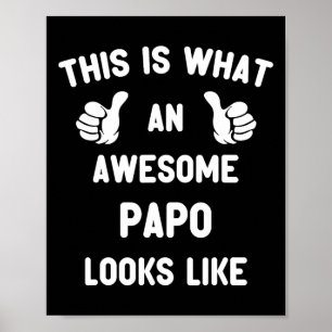 Poster C'Est Ce Que Ressemble Un Papo Magnifique À La D D