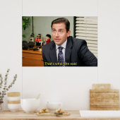 Poster C'est ce qu'elle a dit Michael Scott (Cuisine)