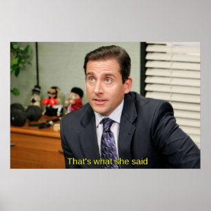 Poster C'est ce qu'elle a dit Michael Scott