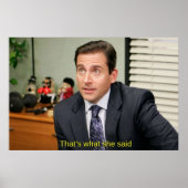 Poster C'est ce qu'elle a dit Michael Scott (Devant)