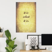 Poster C'est ce qu'il est - Antique (Bureau à domicile)