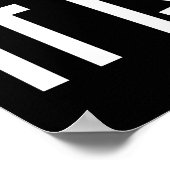 Poster C'est ce qu'il est drôle de citations blanches (Coin)