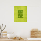Poster C'est ce qu'il est - Vert (Cuisine)