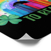 Poster C'est Chanceux De Lire La Fête De La Saint-Patrick (Coin)