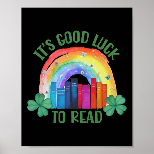 Poster C'est Chanceux De Lire La Fête De La Saint-Patrick (Devant)