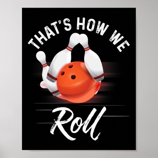 Poster C'est Comme Ça Qu'on Joue Chemise De Bowling Drôle (Devant)
