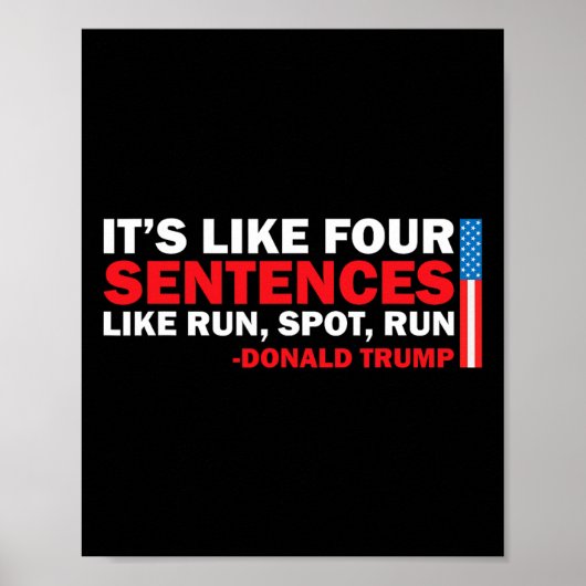 Poster C'Est Comme Quatre Phrases Comme Run Spot Run Trum (Devant)
