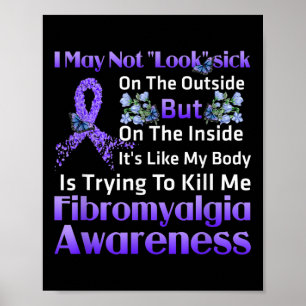 Poster C'Est Comme Si Mon Corps Essayait De Me Tuer Fibro