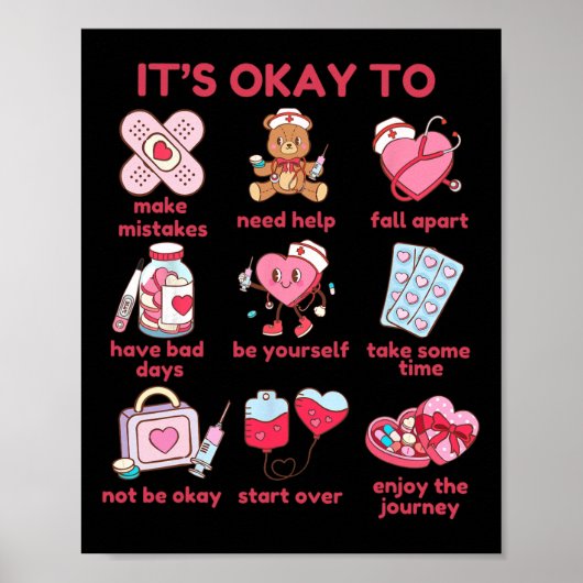Poster C'est correct de ne pas valentiner les problèmes d (Devant)