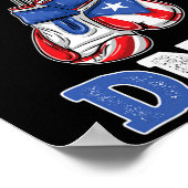 Poster C'Est Dans Mon Adn Puerto Rican Boxe (Coin)