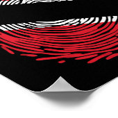 Poster C'est dans mon Adn Trinité-et-Tobago Drapeau Fière (Coin)