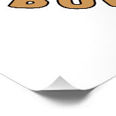 Poster C'est de la merde - drôle de feuille de boo (Coin)