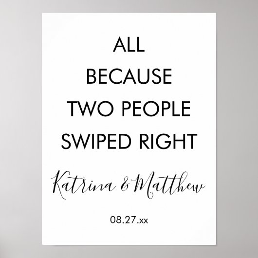 Poster C'Est Drôle Parce Que Deux Personnes Ont Balayé Le (Devant)