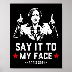 Poster C'Est Drôle Pour Moi De Voter Kamala Harris Pour P