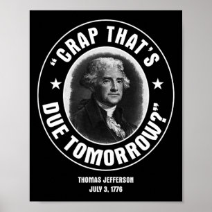 Poster C'est dû demain T Shirt