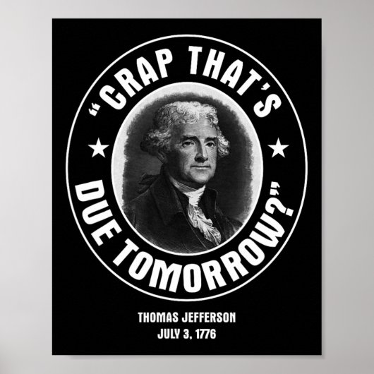 Poster C'est dû demain T Shirt (Devant)