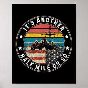 Poster C'est encore un demi mile ou environ Vintage drape
