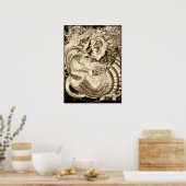 Poster C'EST FINI - Lion De Juda Vs. Serpent Ailé (Cuisine)