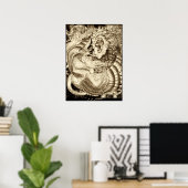 Poster C'EST FINI - Lion De Juda Vs. Serpent Ailé (Bureau à domicile)