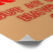 Poster C'Est Fou, Mais Je Me Suis Donné. (Coin)