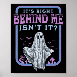 Poster C'est juste derrière moi, c'est pas paranormal cha
