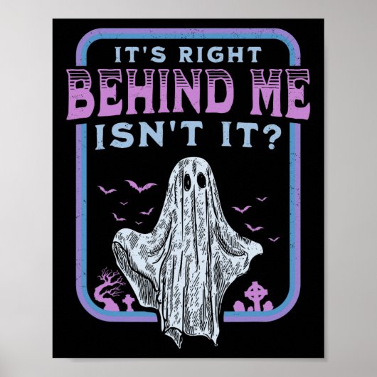 Poster C'est juste derrière moi, c'est pas paranormal cha (Devant)