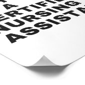 POSTER C'EST JUSTE, JE SUIS UNE ASSISTANTE INFIRMIÈRE CER (Coin)