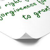 Poster C'Est Juste Pour Celui Qui Demande Le Pardon - Par (Coin)