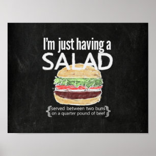 Poster C'est juste une salade (ahem….affiche drôle