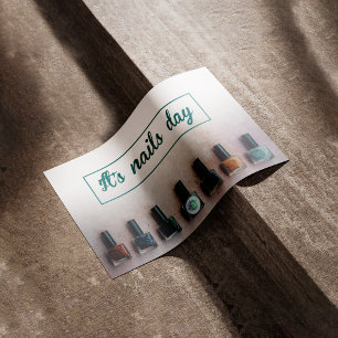 Poster C'est la journée des ongles, prenez soin de vos on