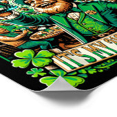 Poster C'est la Saint-Patrick Mon 21e anniversaire Joyeux (Coin)