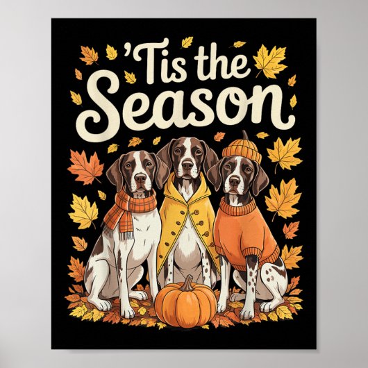 Poster C'Est La Saison Allemand Rondes Inter Fall Pumpk (Devant)