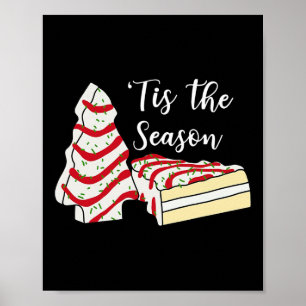 Poster C'Est La Saison Arbre De Noël Gâteaux Snack Costum