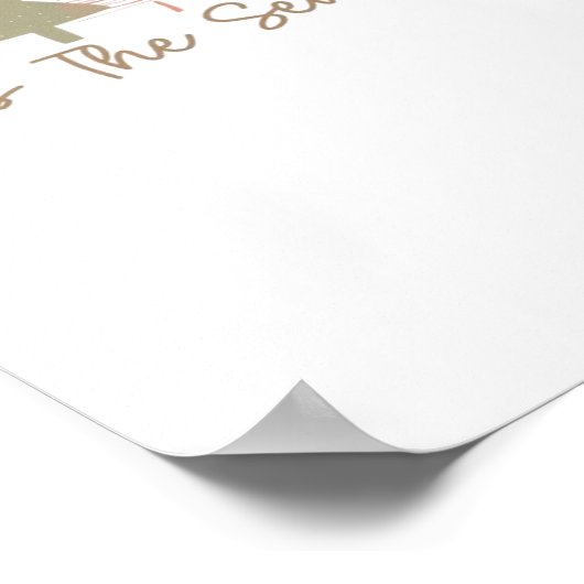 Poster C'Est La Saison Arbres De Noël Whimsical Noël (Coin)