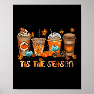 Poster C'Est La Saison Citrouille Épices Saison Automne T