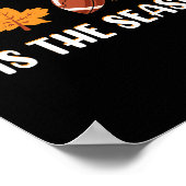 Poster C'Est La Saison Citrouille Leaf Latte Fall Thanksg (Coin)