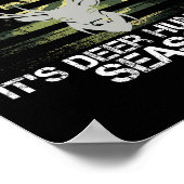 Poster C'est la saison de chasse aux cerfs Usa Drapeau Fu (Coin)