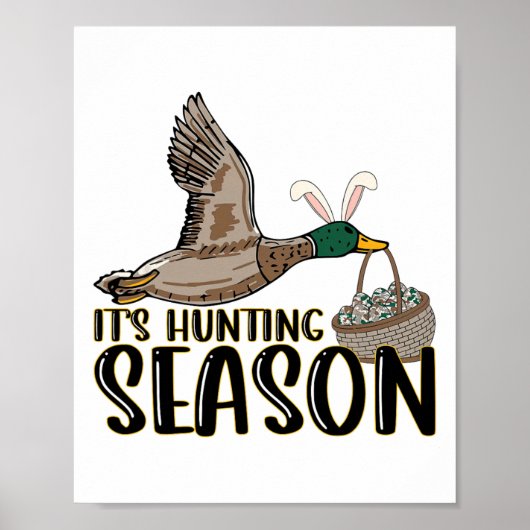Poster C'est la saison de chasse Fête de Pâques (Devant)