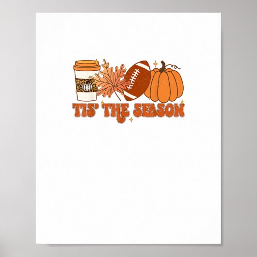 Poster C'est la saison de la feuille de citrouille de foo (Devant)