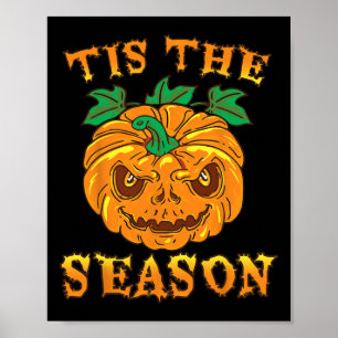 Poster C'est la saison de l'automne Éffrayant Halloween e