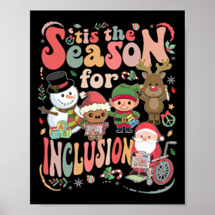 Poster C'est la saison de l'inclusion Noël Sped Enseignan