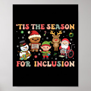 Poster C'est la saison de l'inclusion Noël Sped Enseignan