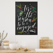 Poster C'est la saison de s'engager panneau de mariage d' (Cuisine)