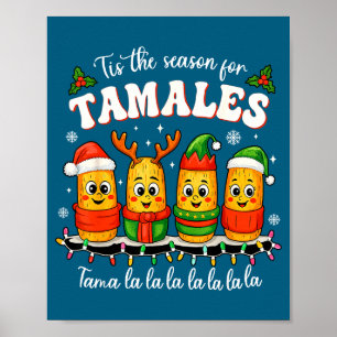 Poster C'est la saison des tamales de Noël mexicains