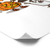 Poster C'est la saison détester latte au potiron Hallowee (Coin)