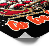 Poster C'Est La Saison D'Être De Retour Jésus Père Noël C (Coin)